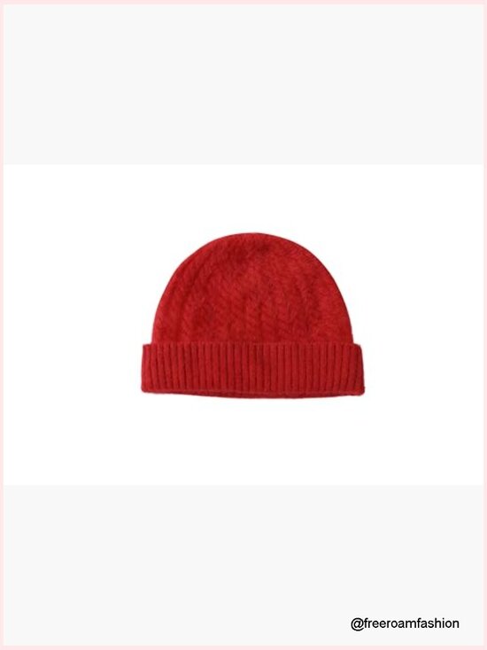 100% Pure Brushed Cashmere Beanie Skullies Cap Soft Lightweight Winter Hat main image 6